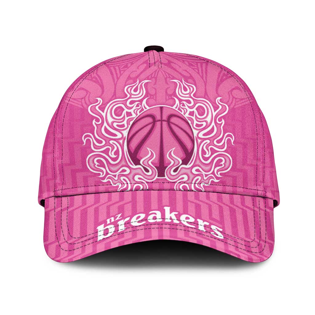 New Zealand Classic Cap Fire Basketball Maori Tribal Pink - Aussie Hoodie