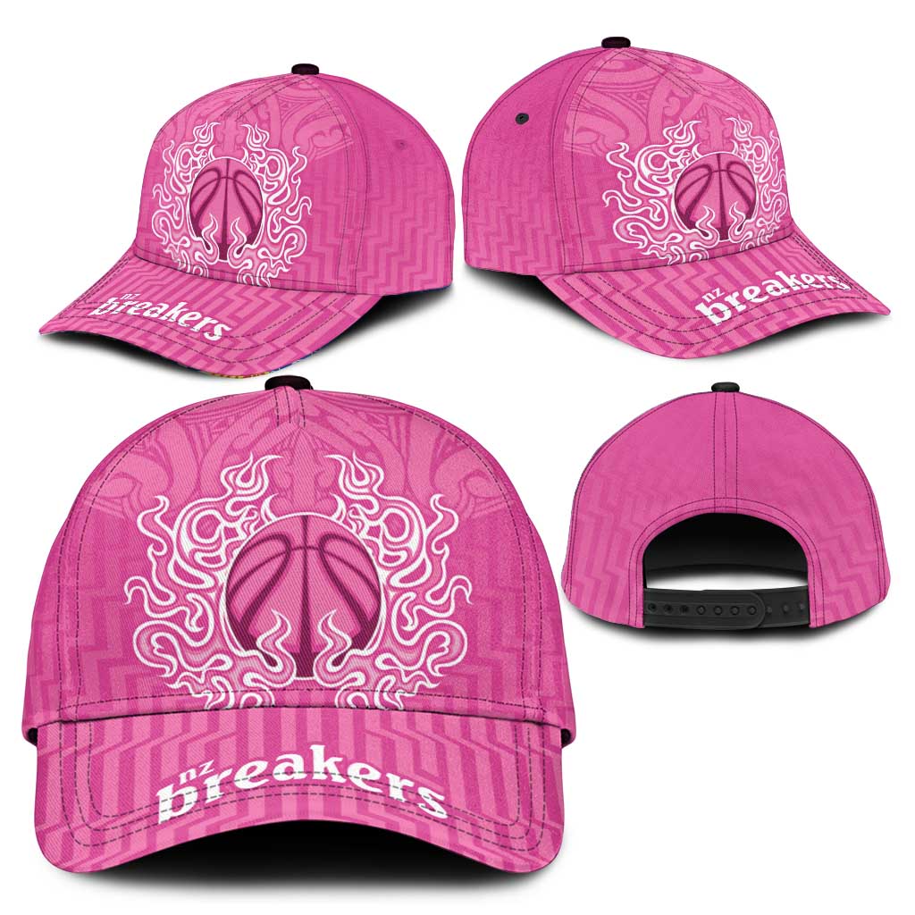 New Zealand Classic Cap Fire Basketball Maori Tribal Pink - Aussie Hoodie