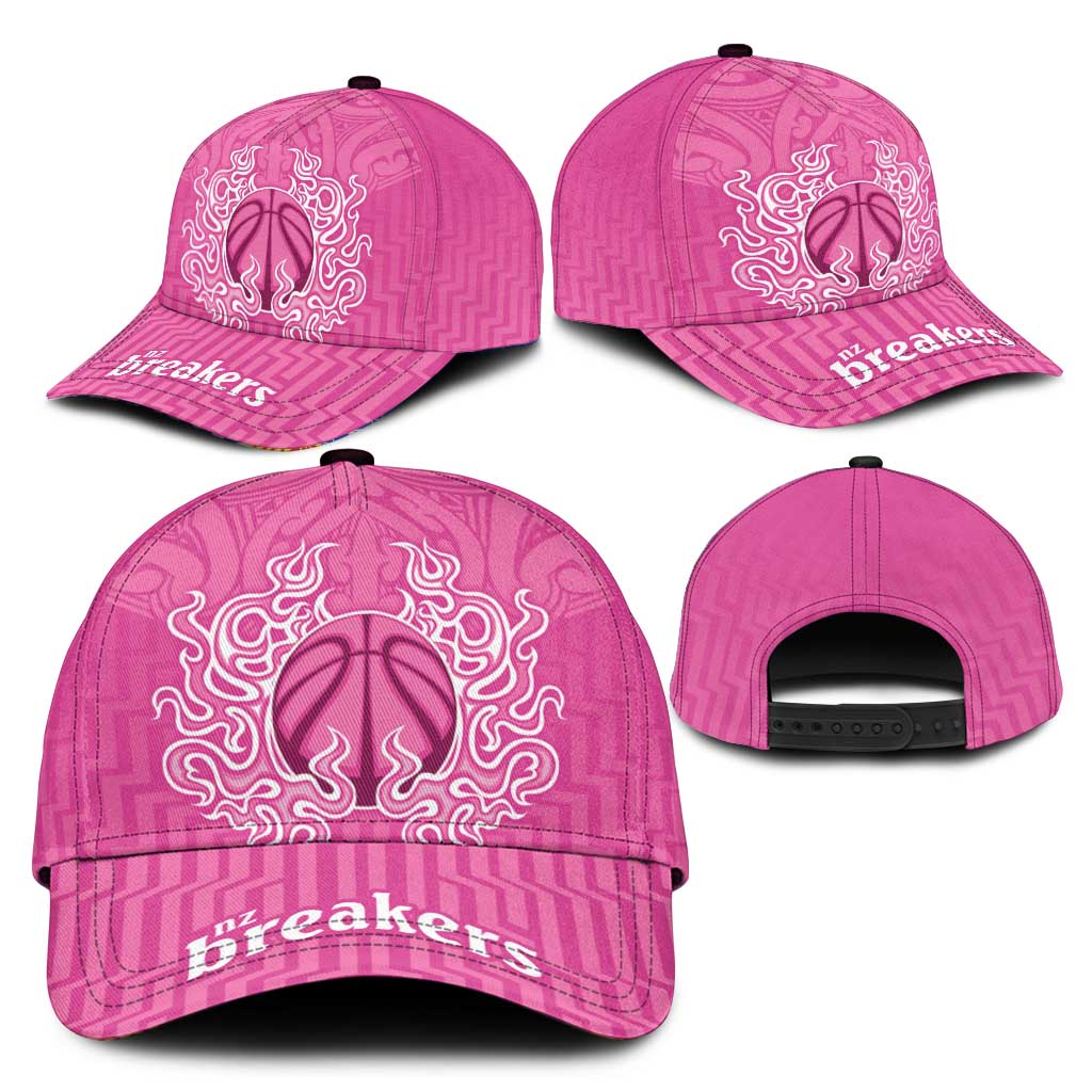 New Zealand Classic Cap Fire Basketball Maori Tribal Pink - Aussie Hoodie