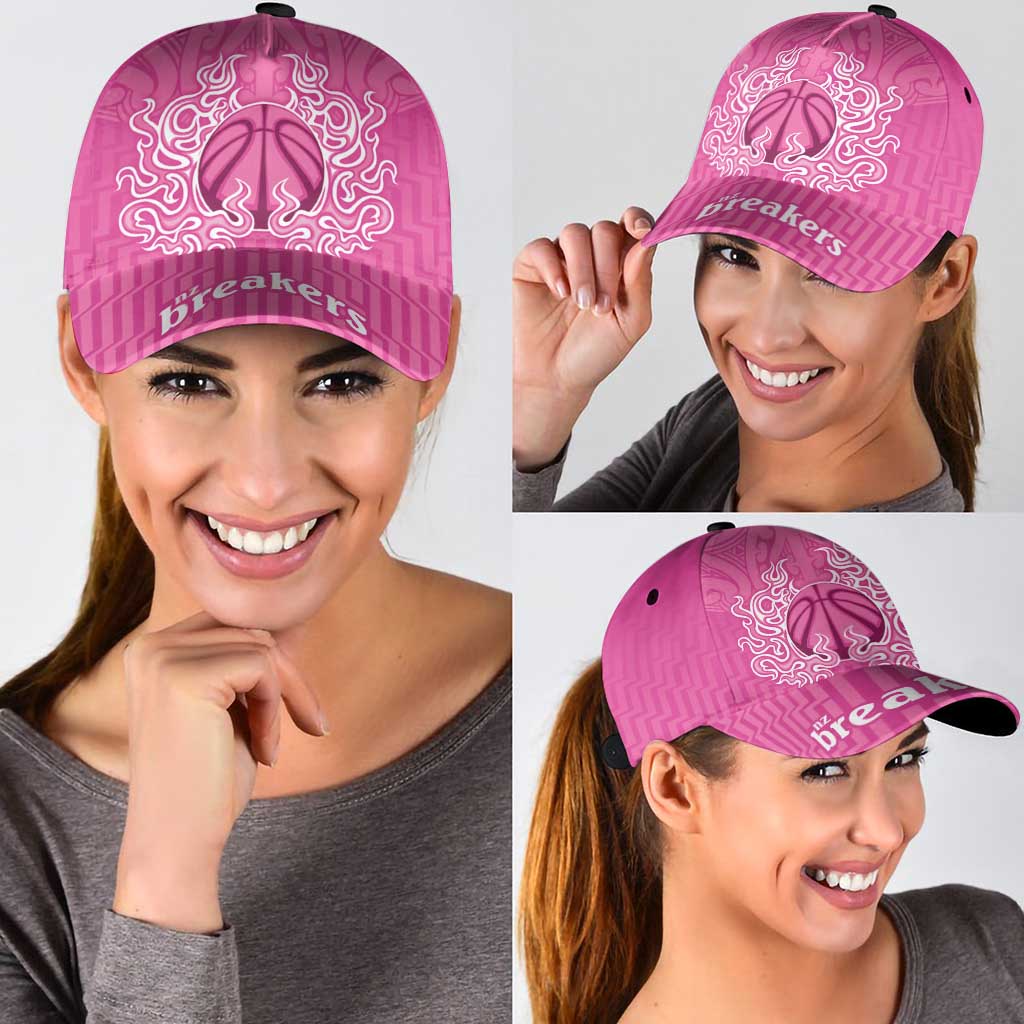 New Zealand Classic Cap Fire Basketball Maori Tribal Pink - Aussie Hoodie