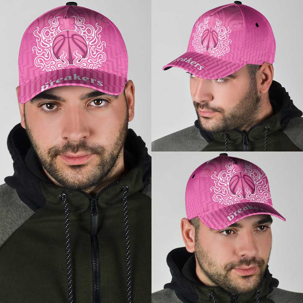 New Zealand Classic Cap Fire Basketball Maori Tribal Pink - Aussie Hoodie