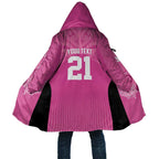 New Zealand Custom Cloak Fire Basketball Maori Tribal Pink - Aussie Hoodie