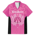 New Zealand Custom Family Matching Mermaid Dress and Hawaiian Shirt Fire Basketball Maori Tribal Pink - Aussie Hoodie