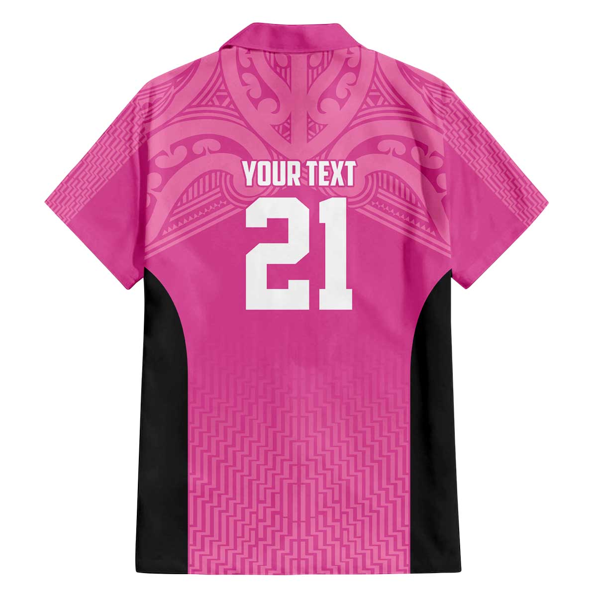 New Zealand Custom Family Matching Off The Shoulder Long Sleeve Dress and Hawaiian Shirt Fire Basketball Maori Tribal Pink - Aussie Hoodie