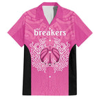 New Zealand Custom Family Matching Tank Maxi Dress and Hawaiian Shirt Fire Basketball Maori Tribal Pink - Aussie Hoodie
