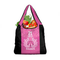 New Zealand Custom Grocery Bag Fire Basketball Maori Tribal Pink - Aussie Hoodie
