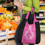 New Zealand Custom Grocery Bag Fire Basketball Maori Tribal Pink - Aussie Hoodie