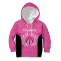 New Zealand Custom Kid Hoodie Fire Basketball Maori Tribal Pink - Aussie Hoodie