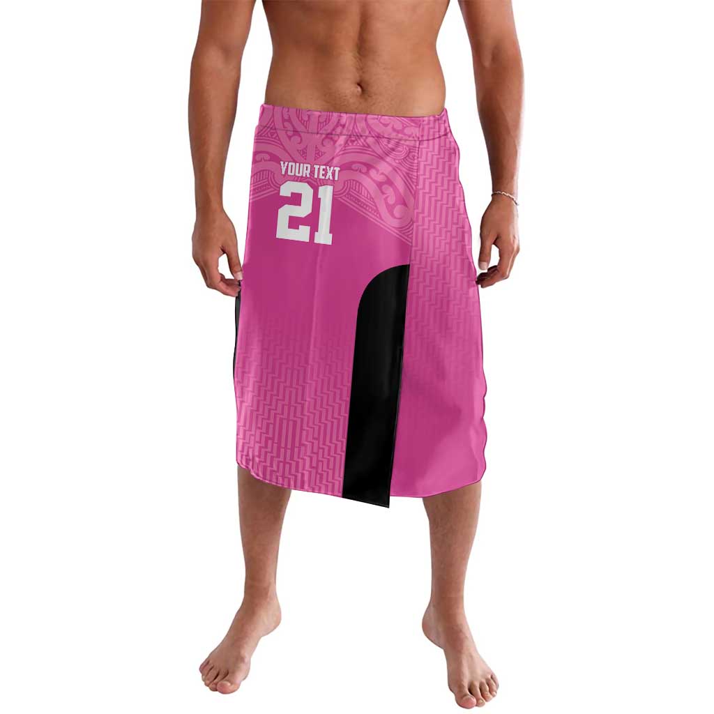 New Zealand Custom Lavalava Fire Basketball Maori Tribal Pink - Aussie Hoodie