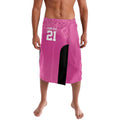 New Zealand Custom Lavalava Fire Basketball Maori Tribal Pink - Aussie Hoodie