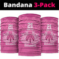 New Zealand Custom Neck Gaiter Fire Basketball Maori Tribal Pink LT9
