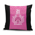 New Zealand Custom Pillow Cover Fire Basketball Maori Tribal Pink - Aussie Hoodie