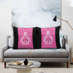 New Zealand Custom Pillow Cover Fire Basketball Maori Tribal Pink - Aussie Hoodie