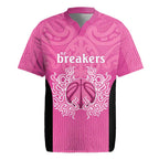 New Zealand Custom Rugby Jersey Fire Basketball Maori Tribal Pink - Aussie Hoodie