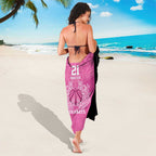 New Zealand Custom Sarong Fire Basketball Maori Tribal Pink - Aussie Hoodie