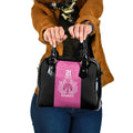 New Zealand Custom Shoulder Handbag Fire Basketball Maori Tribal Pink - Aussie Hoodie