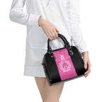 New Zealand Custom Shoulder Handbag Fire Basketball Maori Tribal Pink - Aussie Hoodie