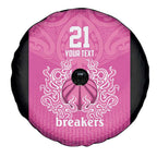 New Zealand Custom Spare Tire Cover Fire Basketball Maori Tribal Pink - Aussie Hoodie