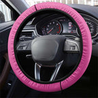 New Zealand Steering Wheel Cover Fire Basketball Maori Tribal Pink - Aussie Hoodie