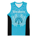 New Zealand Custom Basketball Jersey Fire Basketball Maori Tribal Sky Blue - Aussie Hoodie