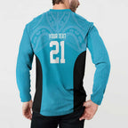 New Zealand Custom Button Sweatshirt Fire Basketball Maori Tribal Sky Blue - Aussie Hoodie
