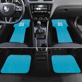New Zealand Custom Car Mats Fire Basketball Maori Tribal Sky Blue - Aussie Hoodie