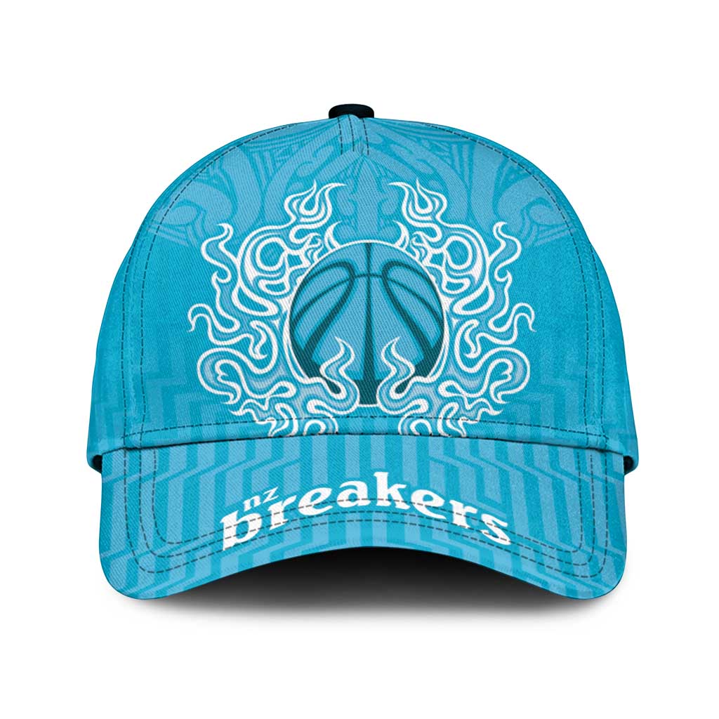 New Zealand Classic Cap Fire Basketball Maori Tribal Sky Blue - Aussie Hoodie