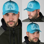 New Zealand Classic Cap Fire Basketball Maori Tribal Sky Blue - Aussie Hoodie