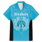 New Zealand Custom Family Matching Mermaid Dress and Hawaiian Shirt Fire Basketball Maori Tribal Sky Blue - Aussie Hoodie
