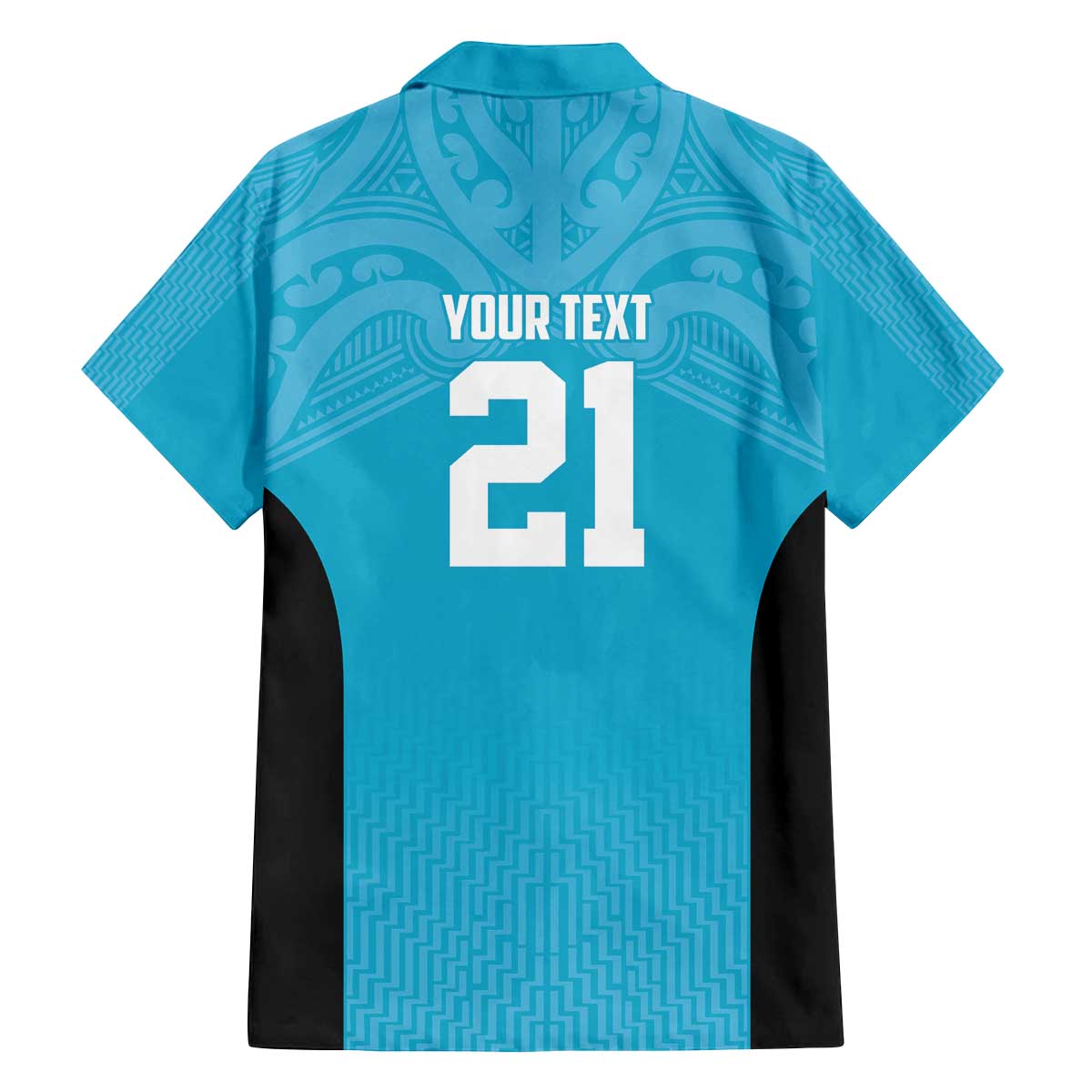 New Zealand Custom Family Matching Off The Shoulder Long Sleeve Dress and Hawaiian Shirt Fire Basketball Maori Tribal Sky Blue - Aussie Hoodie