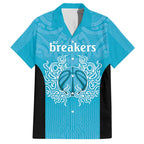 New Zealand Custom Family Matching Off Shoulder Maxi Dress and Hawaiian Shirt Fire Basketball Maori Tribal Sky Blue - Aussie Hoodie