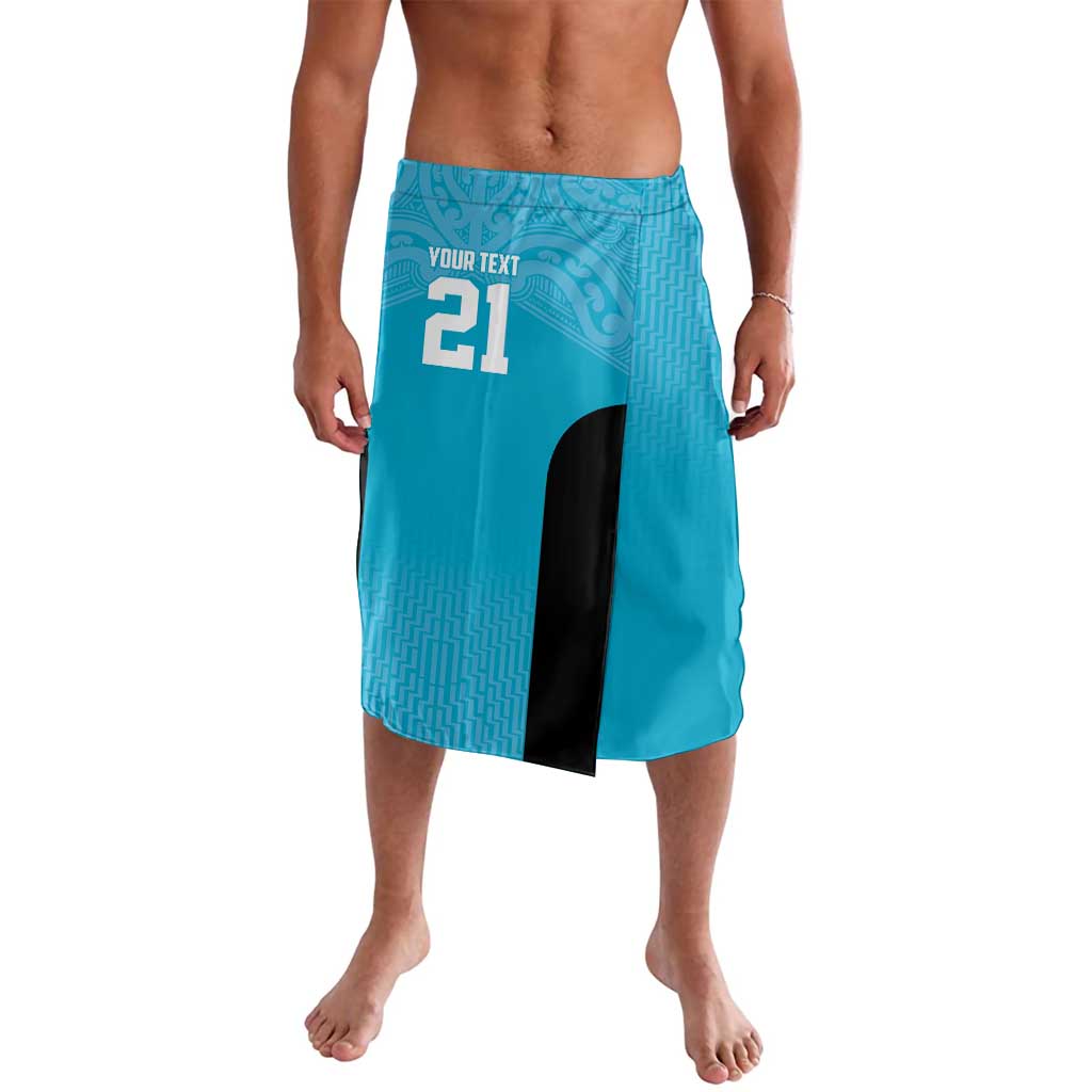 New Zealand Custom Lavalava Fire Basketball Maori Tribal Sky Blue - Aussie Hoodie