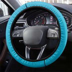 New Zealand Steering Wheel Cover Fire Basketball Maori Tribal Sky Blue - Aussie Hoodie