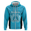 New Zealand Custom Zip Hoodie Fire Basketball Maori Tribal Sky Blue - Aussie Hoodie