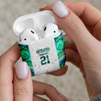 Custom New Zealand Aotearoa AirPods Case Green Maori Paua Shell Indigenous - Aussie Hoodie