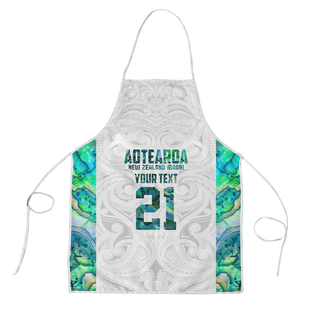Custom New Zealand Aotearoa Apron Green Maori Paua Shell Indigenous - Aussie Hoodie