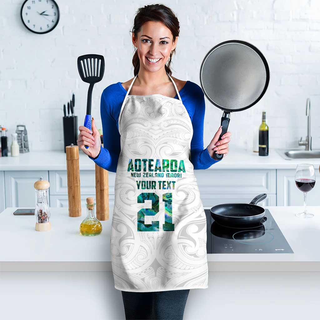 Custom New Zealand Aotearoa Apron Green Maori Paua Shell Indigenous - Aussie Hoodie