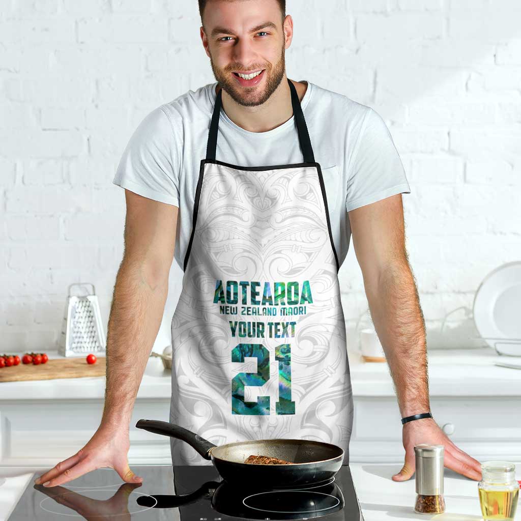 Custom New Zealand Aotearoa Apron Green Maori Paua Shell Indigenous - Aussie Hoodie