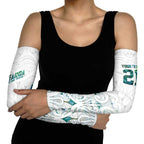 Custom New Zealand Aotearoa Arm Sleeves Green Maori Paua Shell Indigenous - Aussie Hoodie