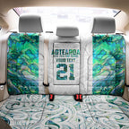 Custom New Zealand Aotearoa Back Car Seat Cover Green Maori Paua Shell Indigenous - Aussie Hoodie
