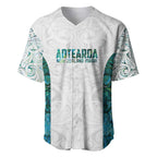 Custom New Zealand Aotearoa Baseball Jersey Green Maori Paua Shell Indigenous - Aussie Hoodie
