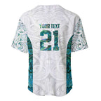 Custom New Zealand Aotearoa Baseball Jersey Green Maori Paua Shell Indigenous - Aussie Hoodie