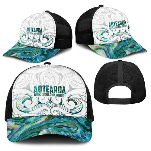 New Zealand Aotearoa Baseball Net Cap Green Maori Papua Shell Indigenous - Aussie Hoodie
