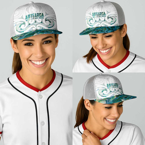 New Zealand Aotearoa Baseball Net Cap Green Maori Papua Shell Indigenous - Aussie Hoodie