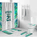 Custom New Zealand Aotearoa Bathroom Set Green Maori Paua Shell Indigenous - Aussie Hoodie