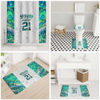 Custom New Zealand Aotearoa Bathroom Set Green Maori Paua Shell Indigenous - Aussie Hoodie