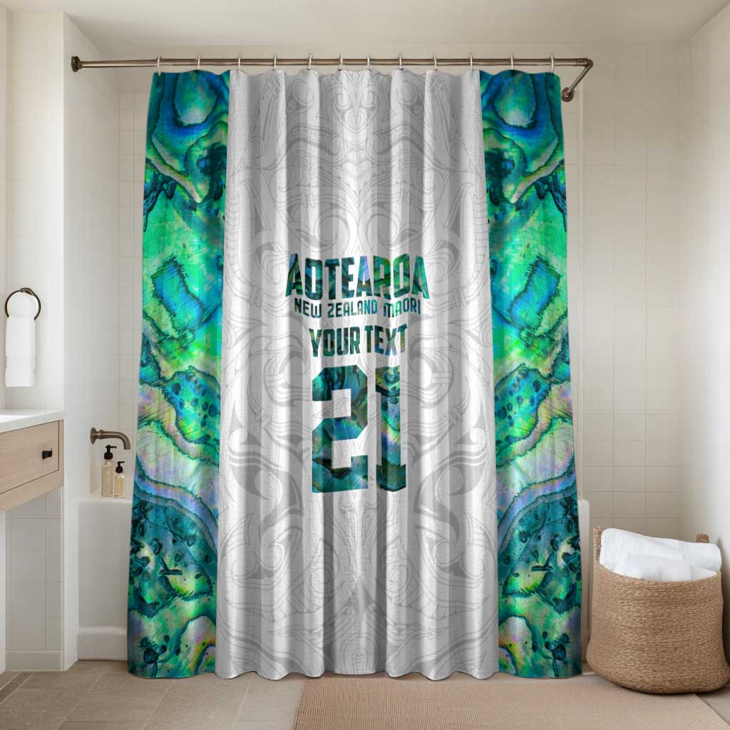 Custom New Zealand Aotearoa Bathroom Set Green Maori Paua Shell Indigenous - Aussie Hoodie