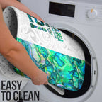 Custom New Zealand Aotearoa Bathroom Set Green Maori Paua Shell Indigenous - Aussie Hoodie
