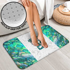 Custom New Zealand Aotearoa Bathroom Set Green Maori Paua Shell Indigenous - Aussie Hoodie