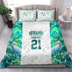 Custom New Zealand Aotearoa Bedding Set Green Maori Paua Shell Indigenous - Aussie Hoodie